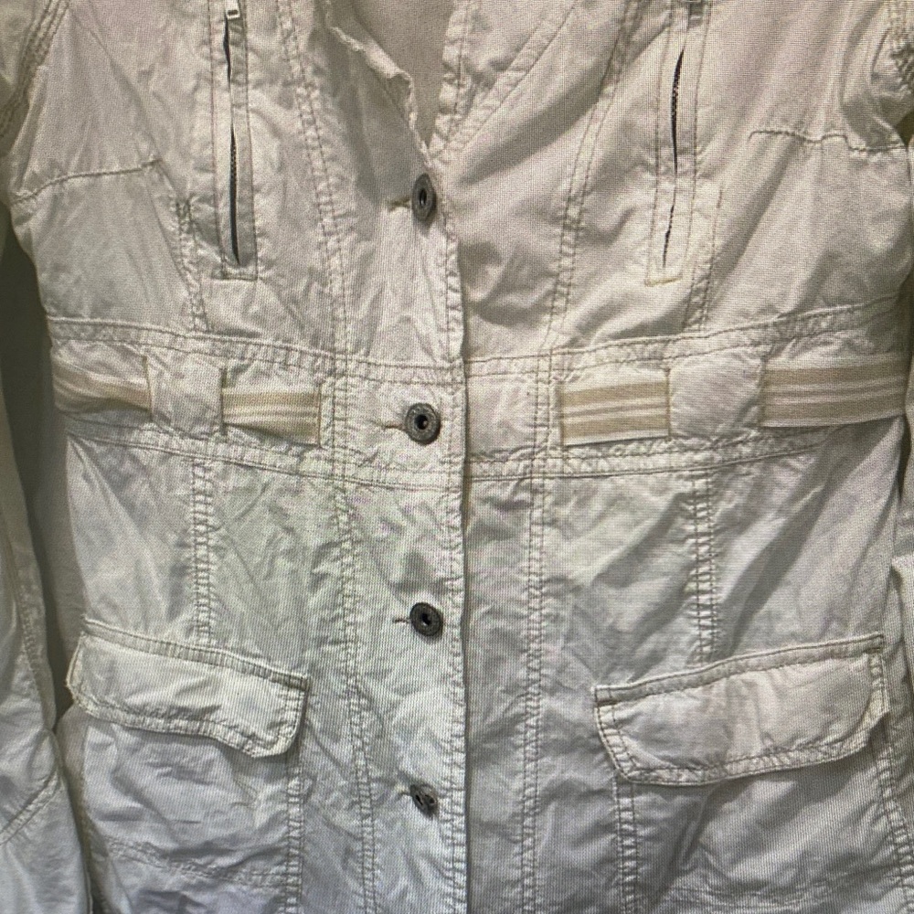 Free People Cream Utility Jacket with Waist Cinch - Picture 6 of 6